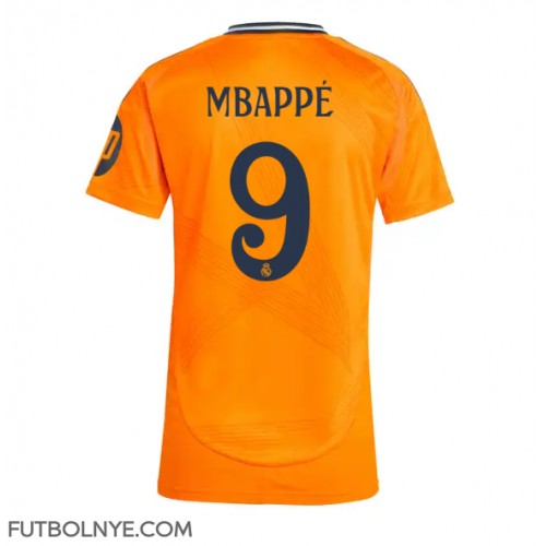 Camiseta Real Madrid Kylian Mbappe #9 Visitante Equipación para mujer 2024-25 manga corta